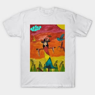 Halloween Witch Scarecrow T-Shirt